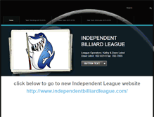 Tablet Screenshot of independentpocketbilliardsleague.com